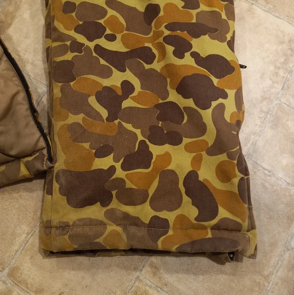 VTG Mount'n Prairie duck camo coverall snow suit with detachable hood size large - Picture 8 of 15